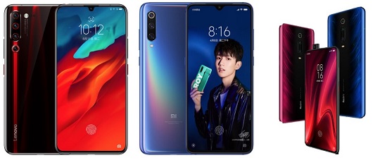 联想z6pro,小米9,红米k20 pro配置所差无几电池却有差距