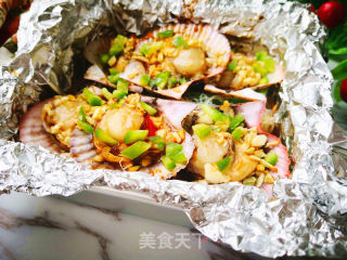 锡纸扇贝
