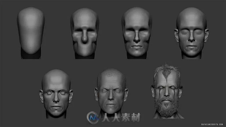 经验使用zbrush雕刻弗洛基维京人的全过程解析基础模型的创建至关重要