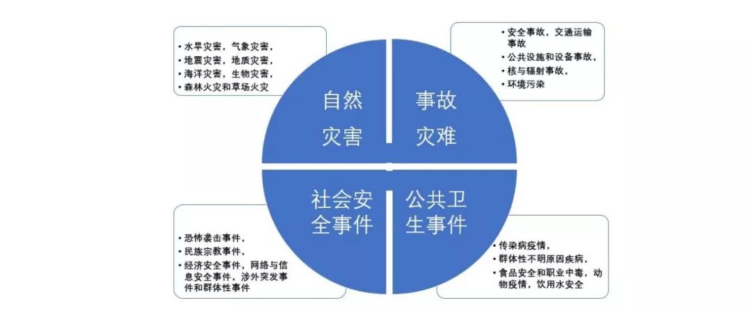 处置措施予以应对的自然灾害,事故灾难,公共卫生事件和社会安全事件