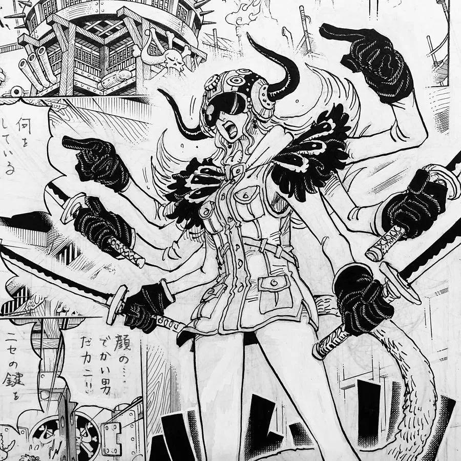 《海贼王》尾田漫画原稿首次公布,每一张都非常值得收藏!