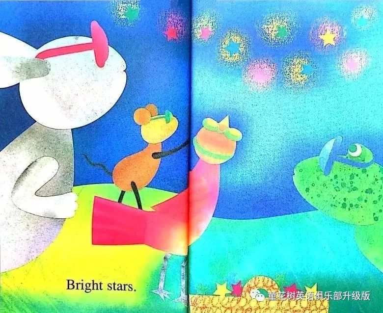bright stars. 闪亮的星星.