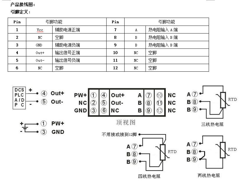 首页 传感器 光电开关 pt100转4-20ma,0-5v二线三线四线变送器