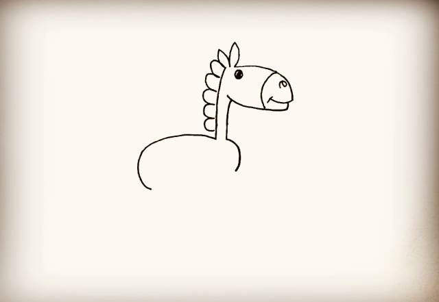 简笔画-小毛驴