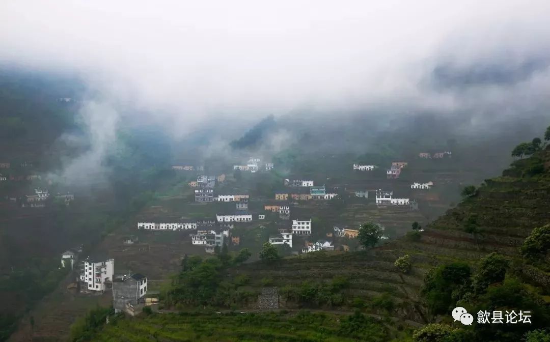 歙县蜈蚣岭村|千锤万凿筑起徽州高山"长城", 梯地云海