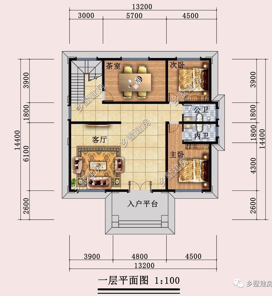 9米x13米自建房设计图_16米x13米房屋设计图_南通好房