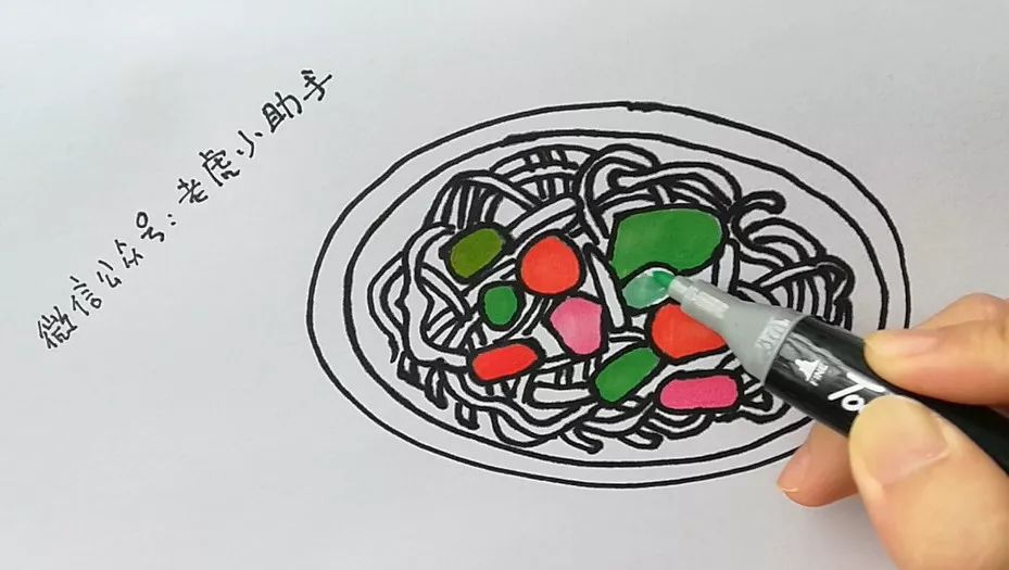 学画画 l 食物篇 - 面条