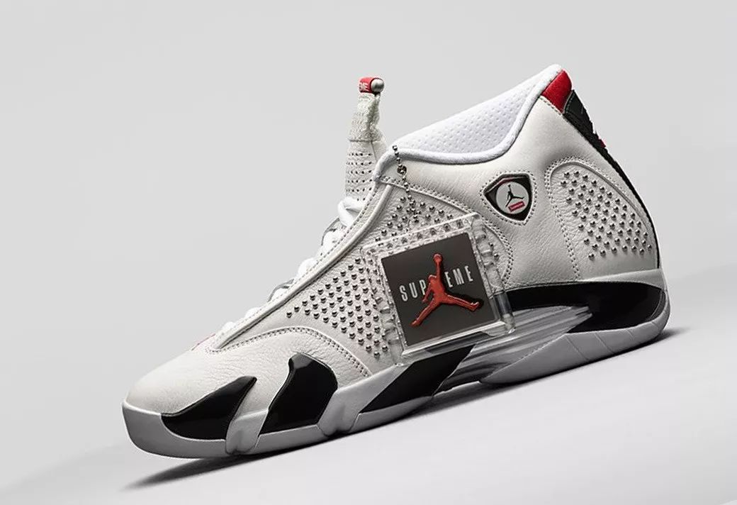 官图释出!Supreme x Air Jordan 14 下周发售!