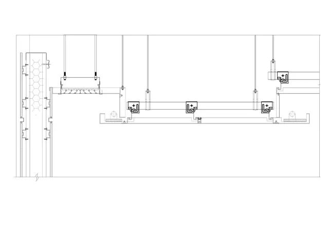 集成吊顶系统剖面图