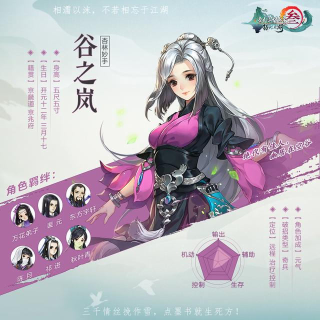 剑网3指尖江湖谷之岚羁绊解锁攻略手把手教你怎么回信