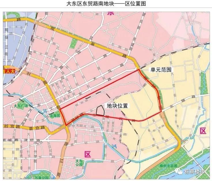 单元范围:东至高官台街,南至东陵西路,西至北海街,北至沈吉铁路,规划