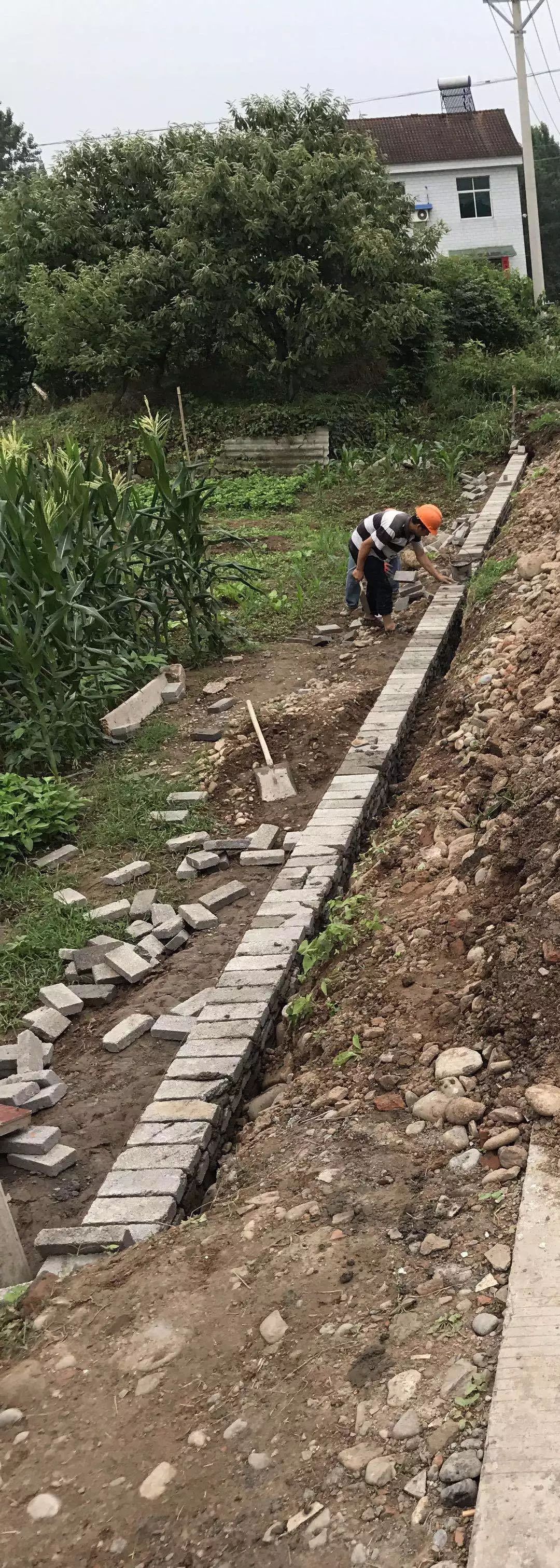 远安项目旧县农户堡坎修复