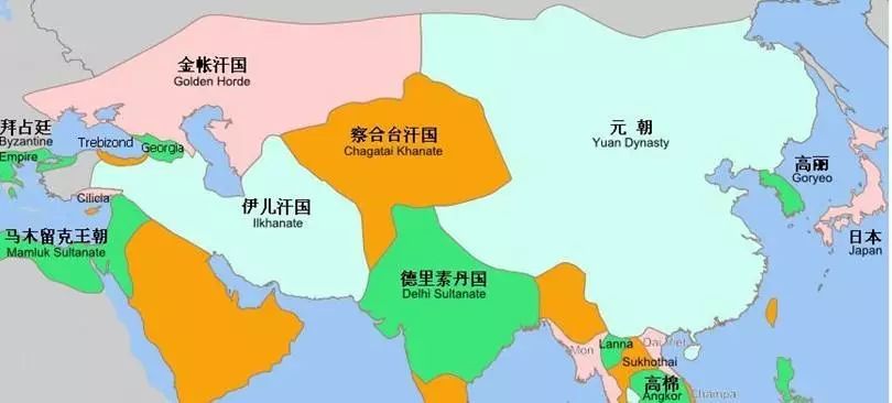 成吉思汗蒙古人口_蒙古成吉思汗时期地图