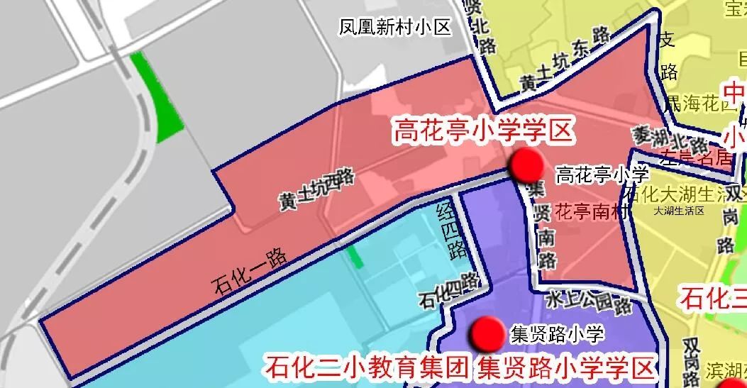 2019年安庆市区部分小学学区划分方案公布!ps:大观区划分详图