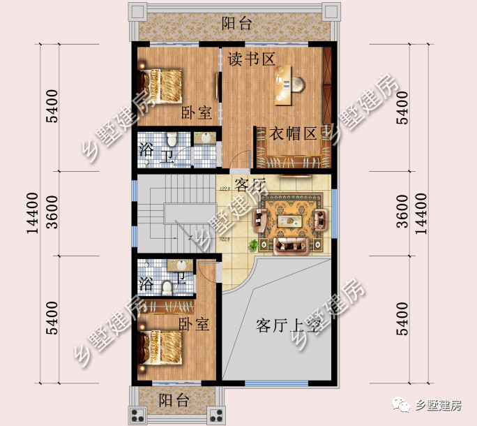 8x14米农村别墅精致时尚小开间建别墅照样好看