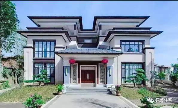 9款新中式别墅外观效果图,复古和时尚相结合,一点不矛盾