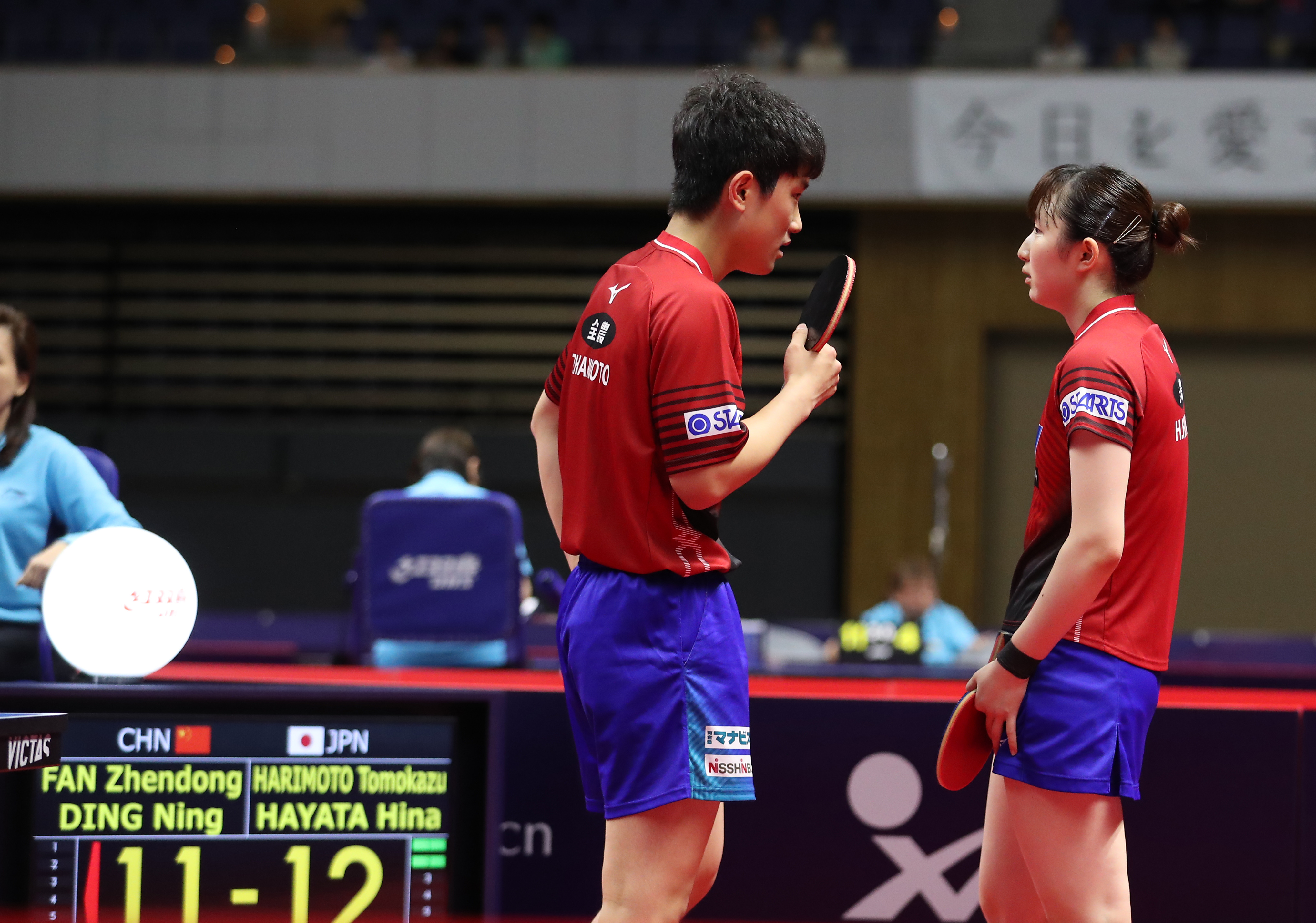 乒乓球——日本公开赛:张本智和/早田希娜晋级混双决赛