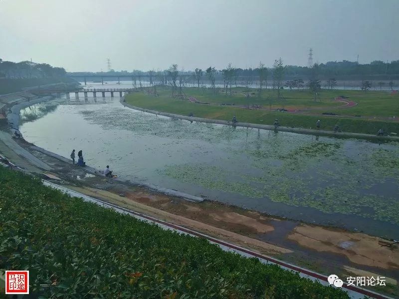 【随拍】建设中的安阳洹河景观水系殷墟示范段