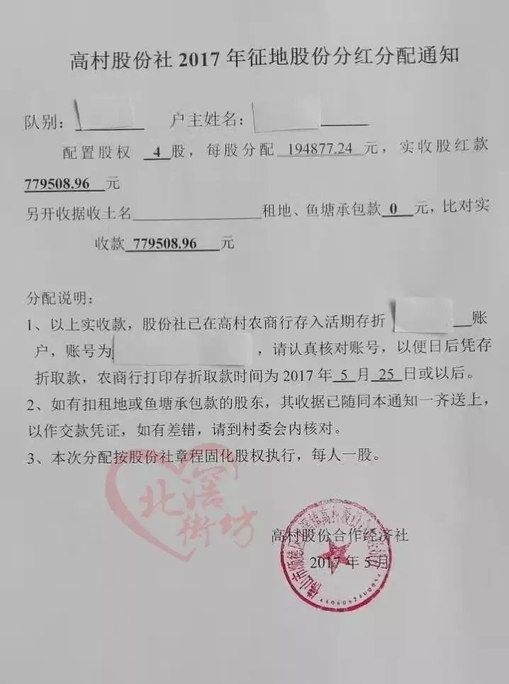 顺德这条土豪村又分红了，一家可得100万！