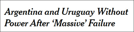阿根廷和烏拉圭產生全國大停電 巴西等國遭波及 國際 第1張