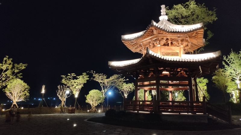 我家有个大公园:南充双女石公园璀璨夜景流连忘返