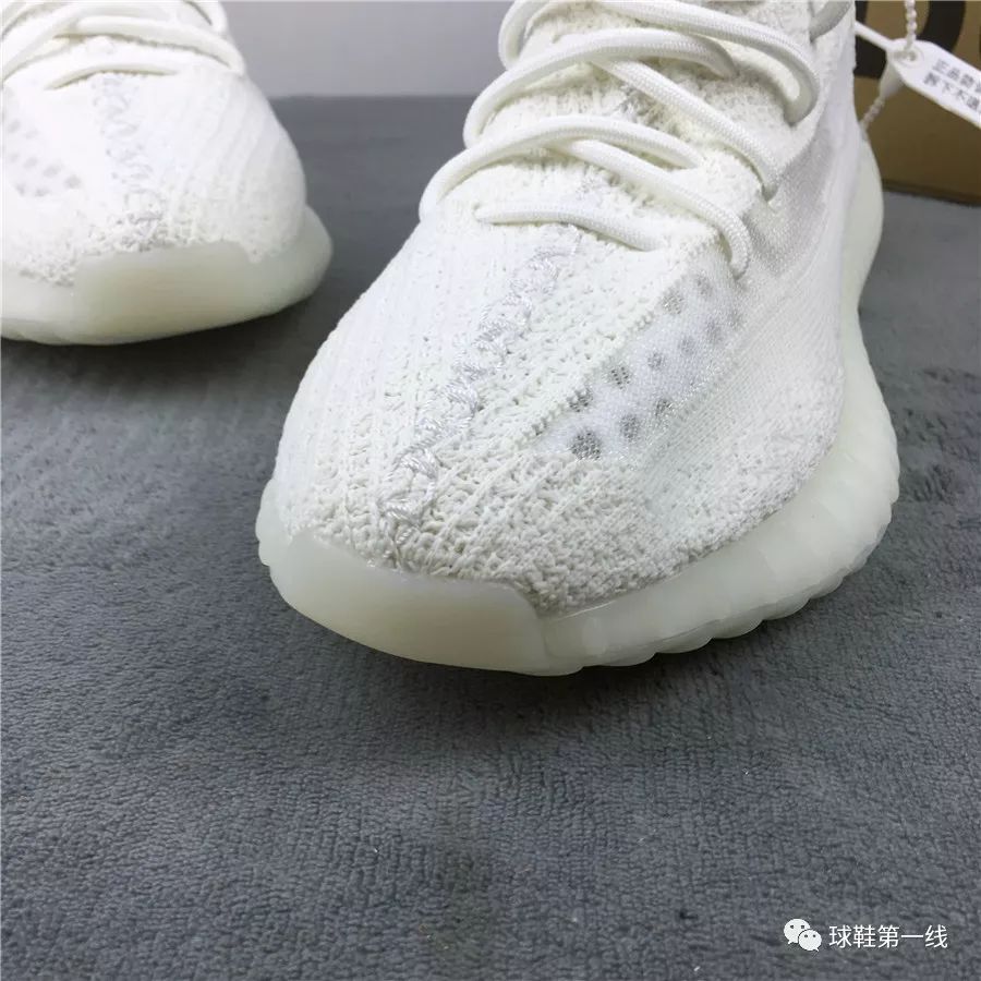 350 V2 纯白半透明Get Adidas Yeezy Boost 350V2“All white”货号：EG7962_部位