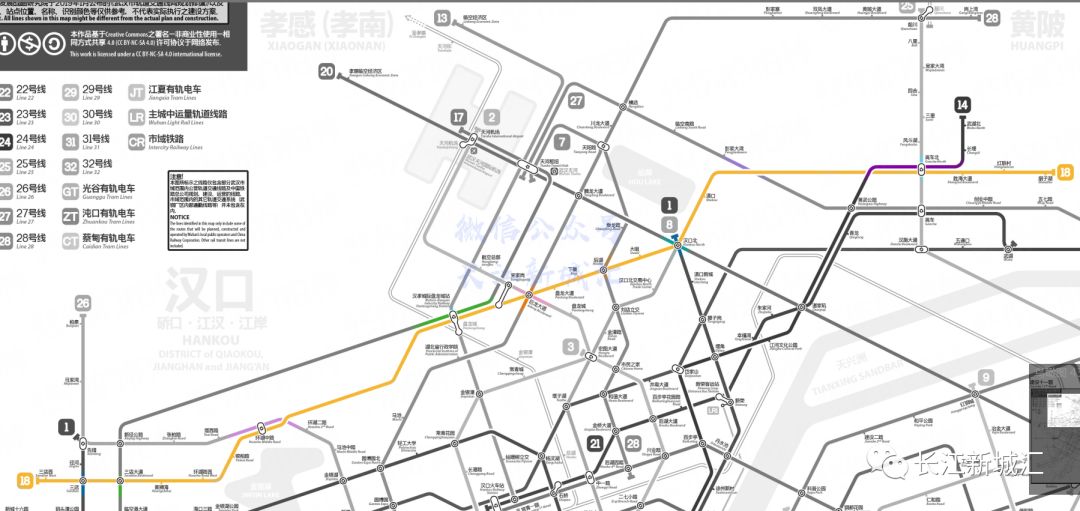 武汉地铁最新规划高清图前川线7号线变成了28号线吗