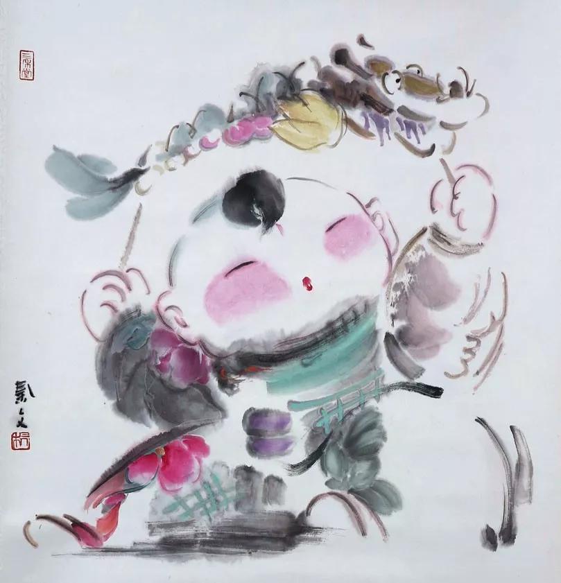 《福娃》 52×45cm