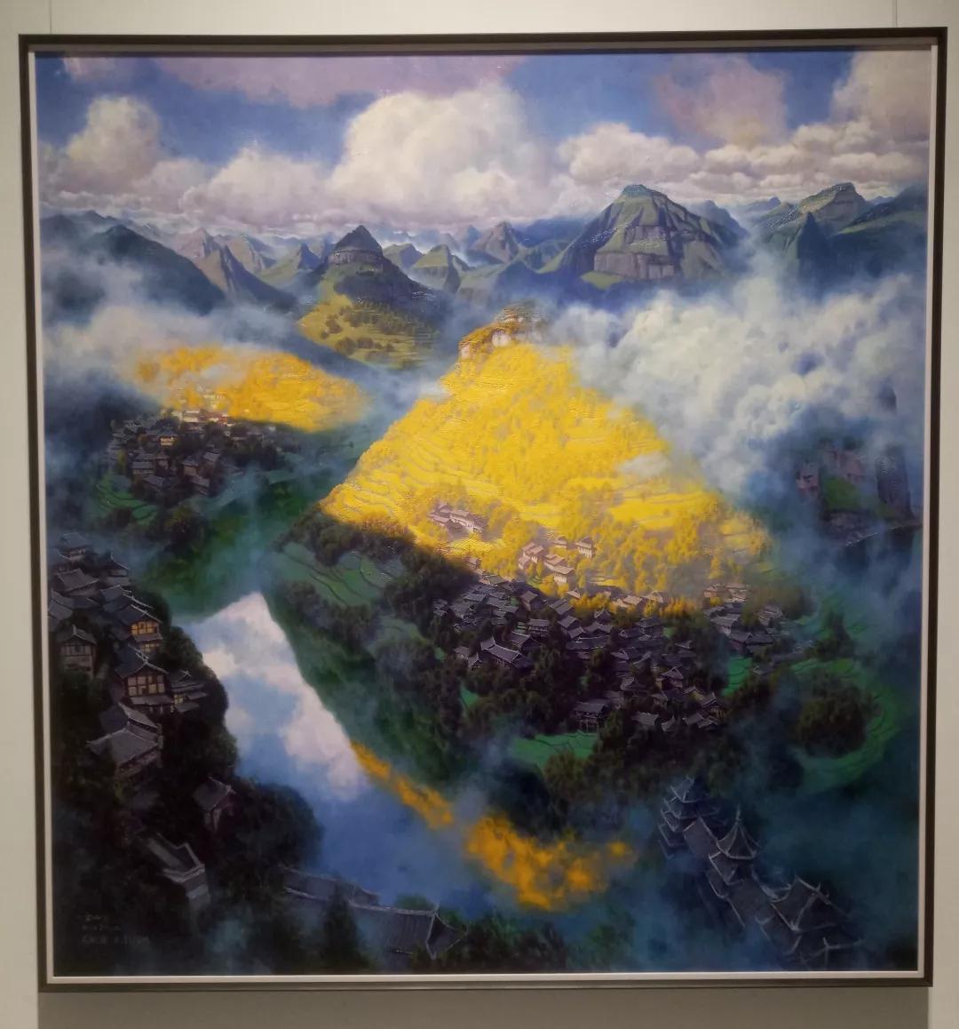 《金山》翁凯旋 刘影200×210cm 油画《野草滩,秋意满园》陈树中248