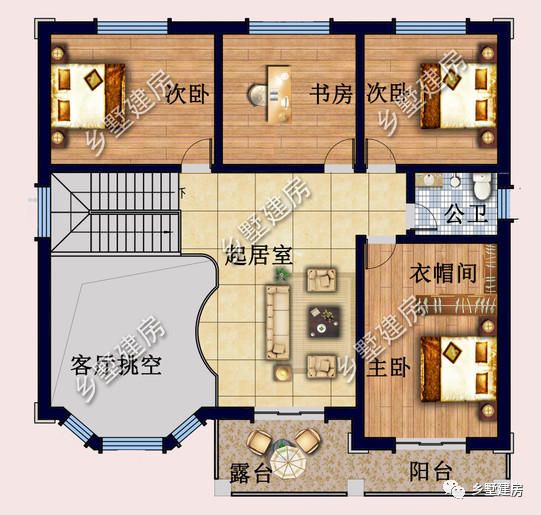 13x13米农村别墅,精致小二层,建一栋献给打拼多年的自己!