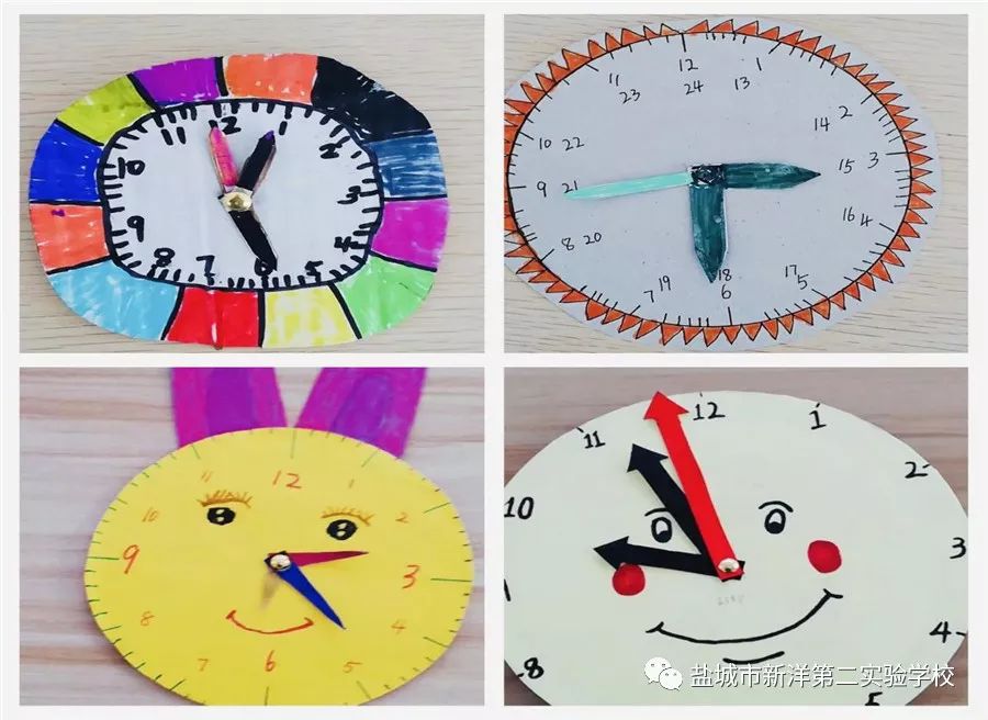 周二,二年级数学组举办了"掌心中的"时分秒""绘画与手工制作活动.