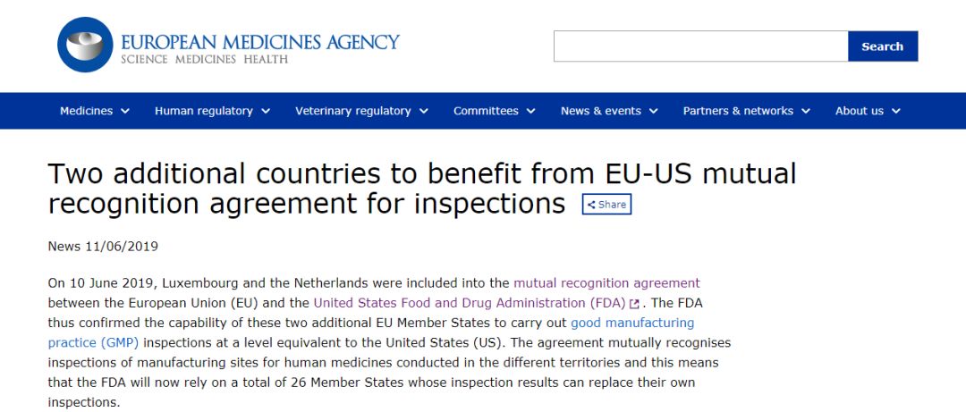 and the netherlands were included intothemutual recognition