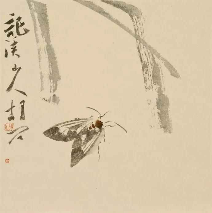 以画草虫名于世中国当代文人画大家胡石作品欣赏