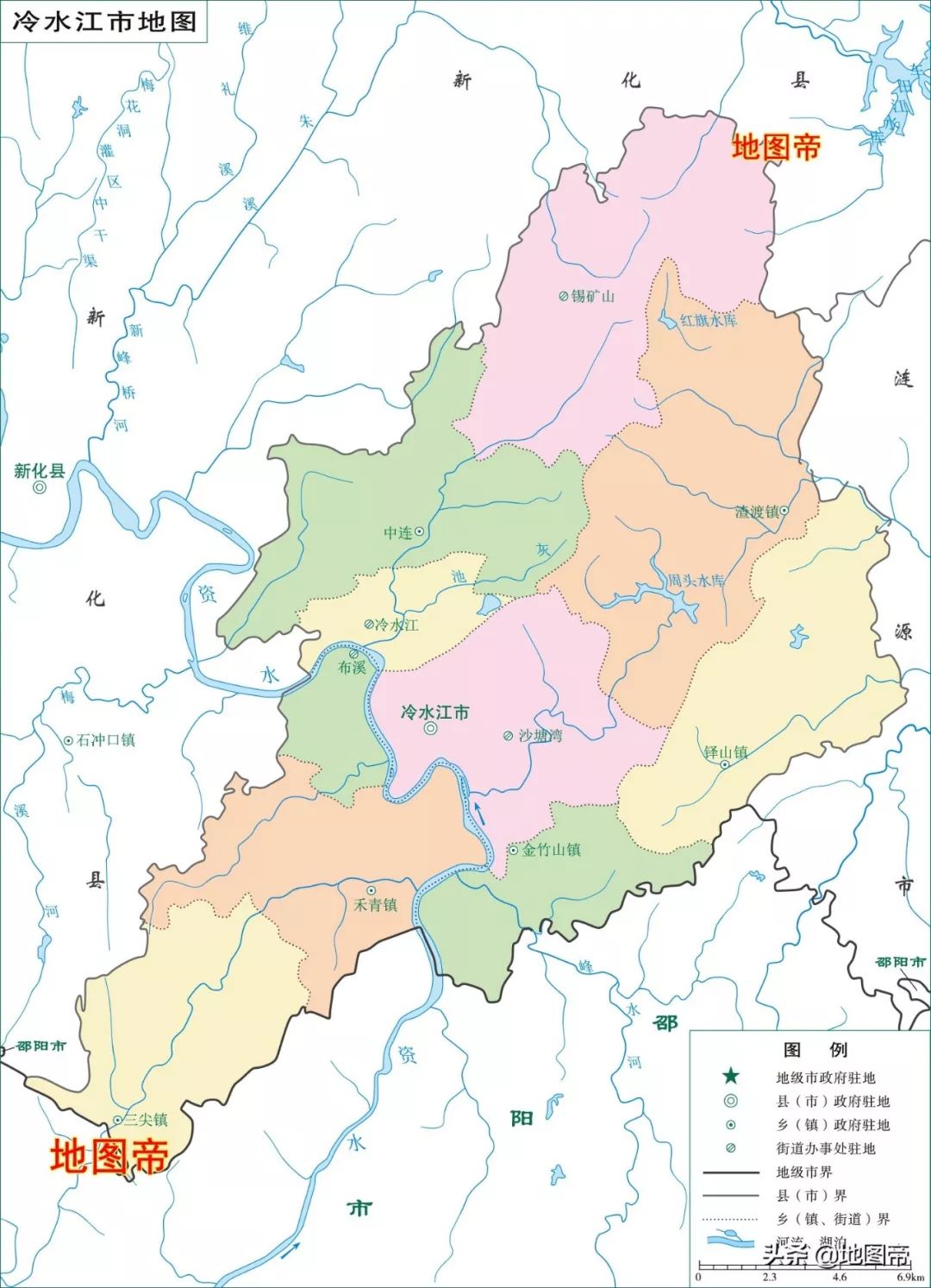 娄底1区2市2县高清地图来了……别说我没告诉你_新化