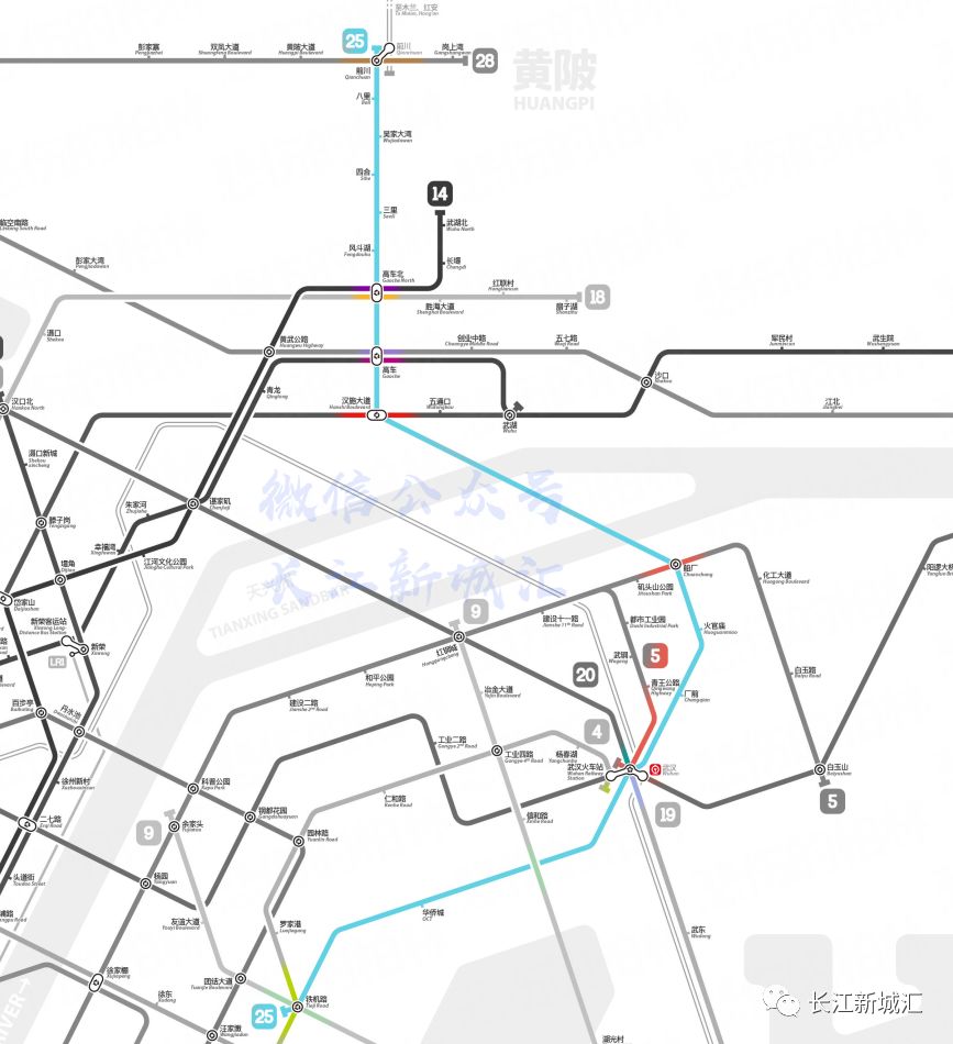 3号线市民之家站,8号线刘店立交站,18号线后湖站,天阳路站,横店至前