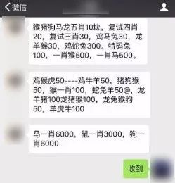 "一肖猴500,复式四肖20"张某记码被抓了