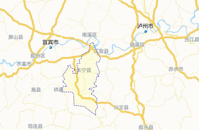 长宁地震地图