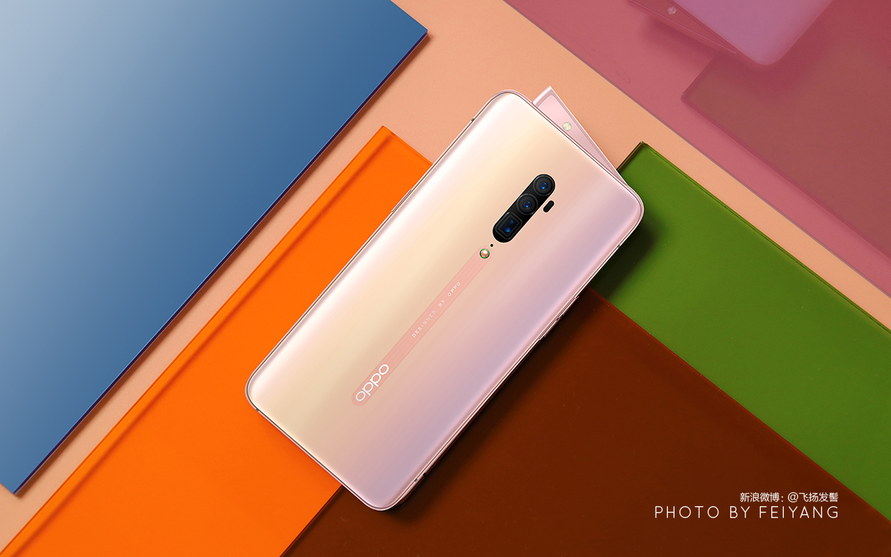 oppo reno 10倍变焦版 薄雾粉图赏