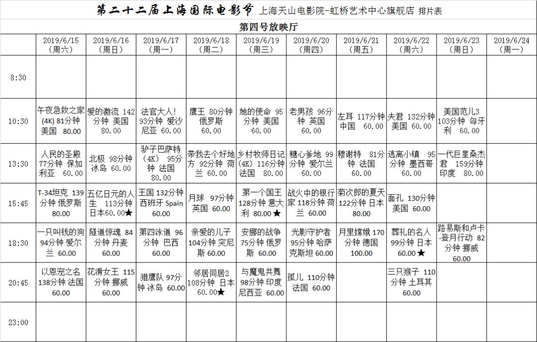 上海电影节天山电影院虹桥艺术中心旗舰店最新的排片及最全的服务都在