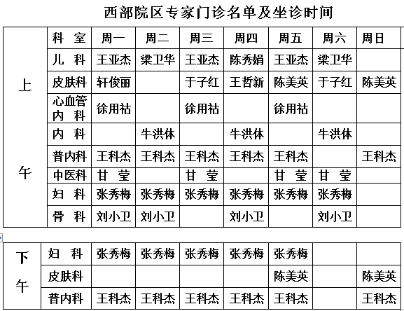 【坐诊播报】开封市人民医院门诊专家坐诊时间表(6月17日—6月23日)