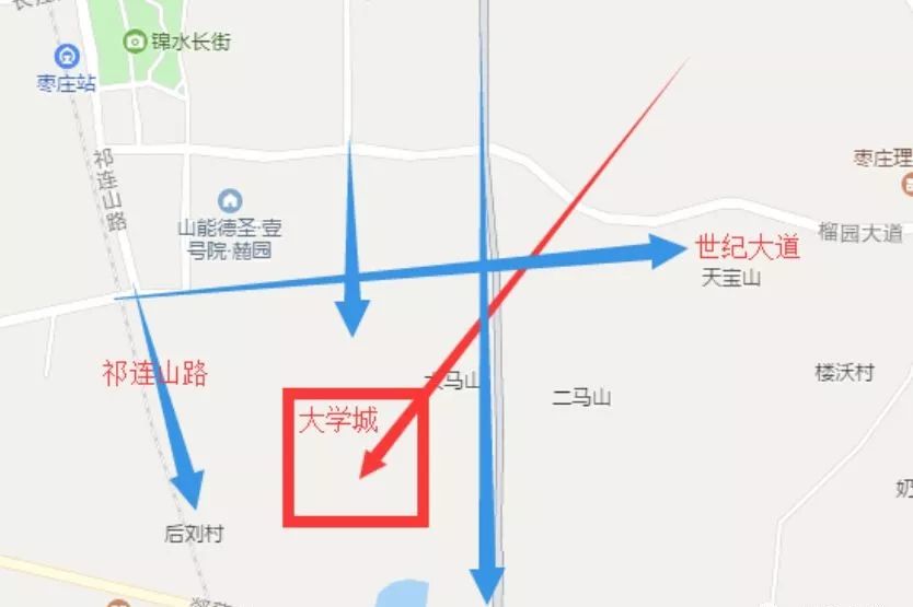 枣庄大学城建设进展实景图,已现雏形!