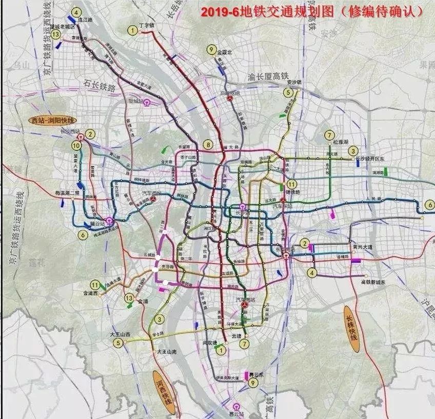 长沙地铁10号线大致线路走向已定_规划