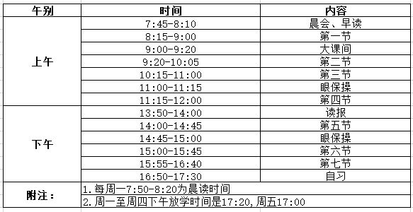 学霸作息时间表