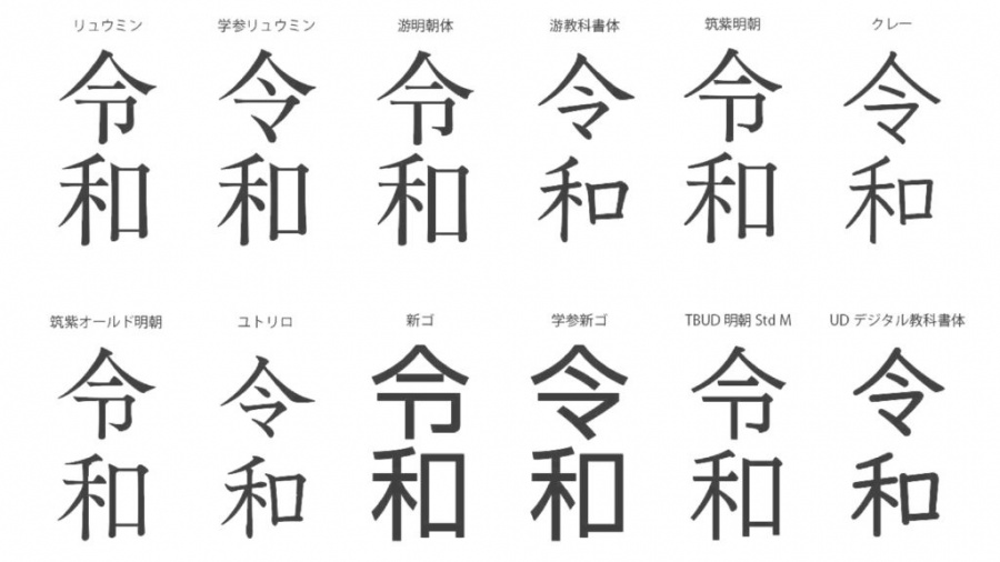 令 字怎么写 日本新年号 令和 意外掀起字体之争 来源