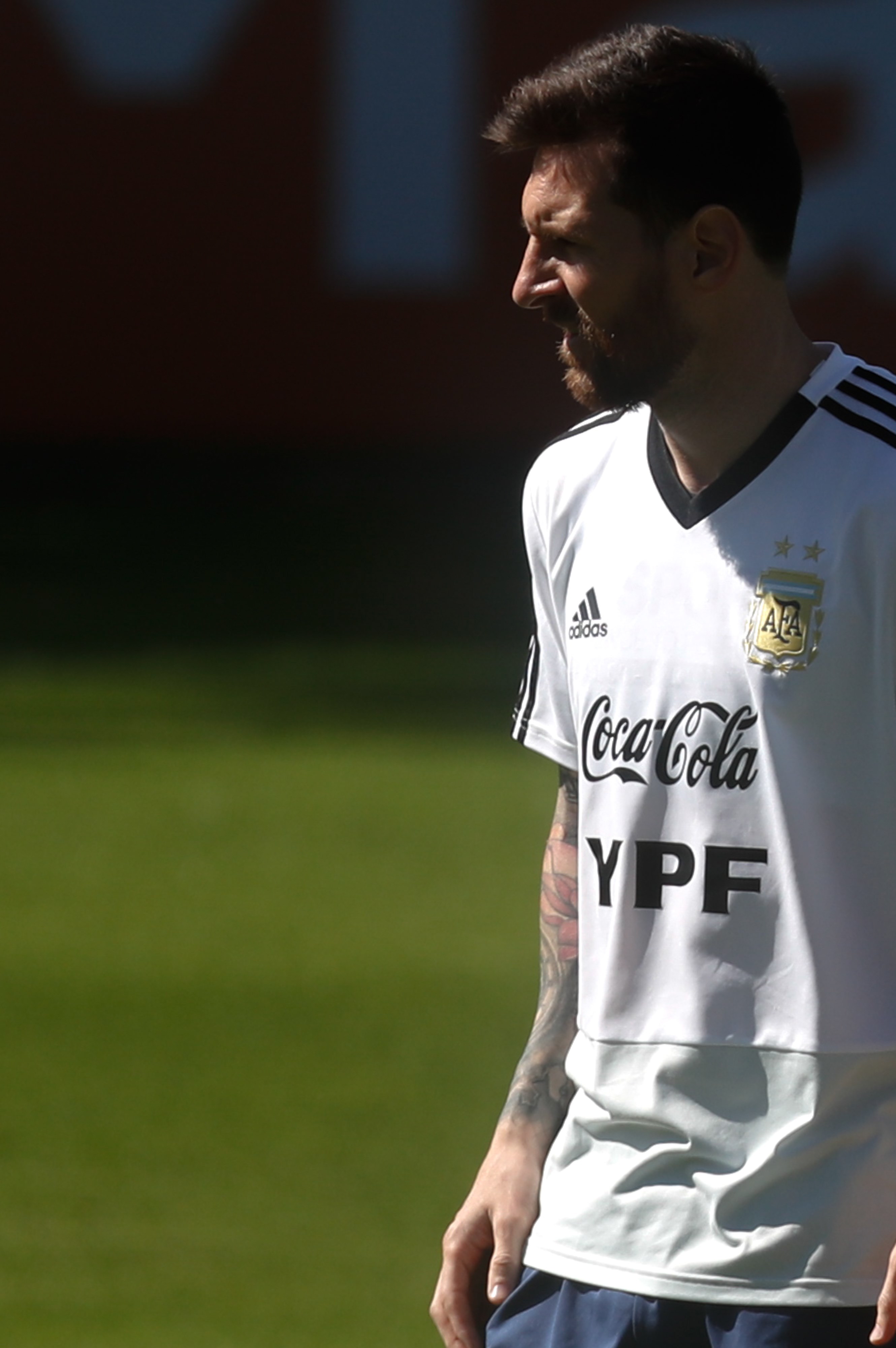足球——美洲杯:阿根廷队赛前备战