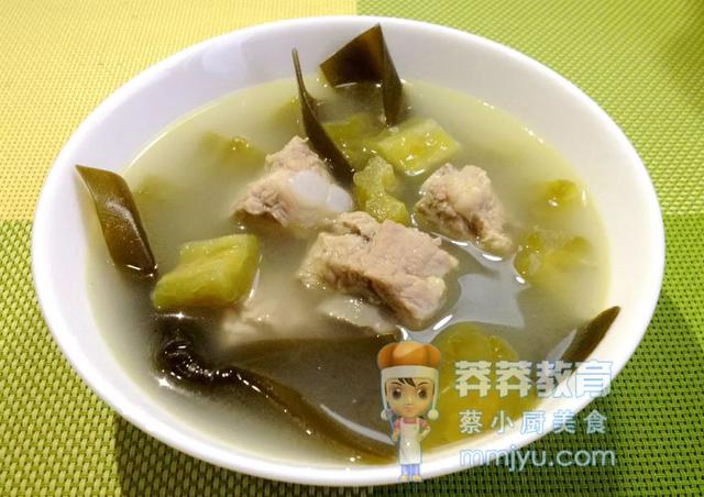 清热解暑海带苦瓜排骨汤