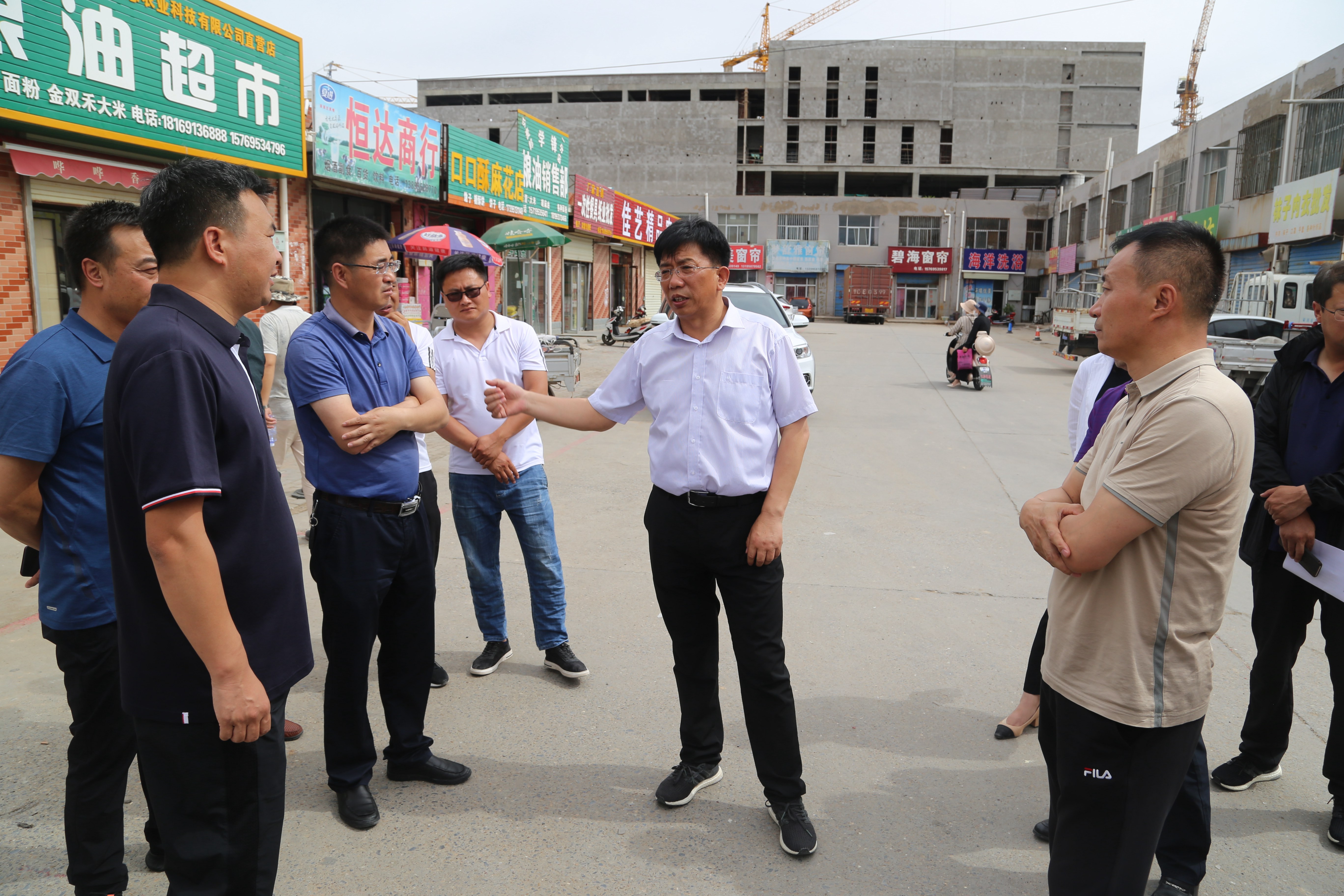 丁建成调研我区创建全国文明城市工作