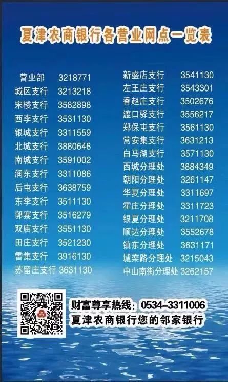 夏津农商银行网点转型纪实