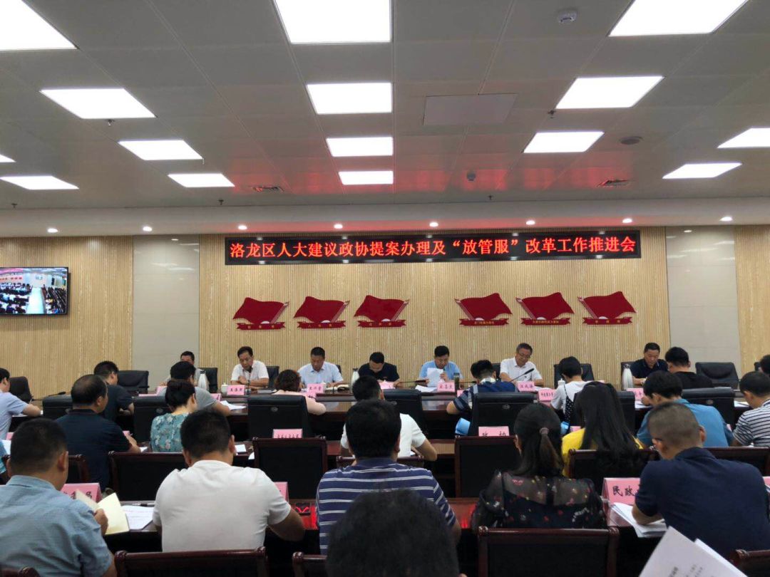 洛龙要闻丨人大建议政协提案办理及放管服改