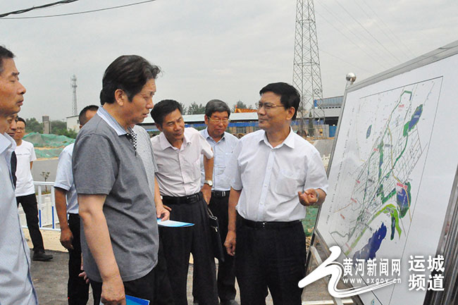 原创运城市政协副主席张学会调研城市水系规划建设